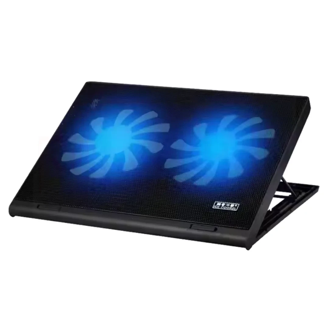 Laptop Cooling Pad with Dual Fans & RGB Lights