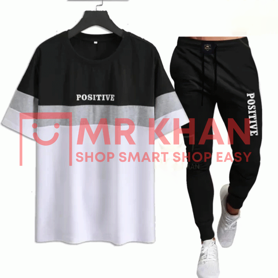 Positive_Summer Men's Tracksuit – Lightweight & Breathable